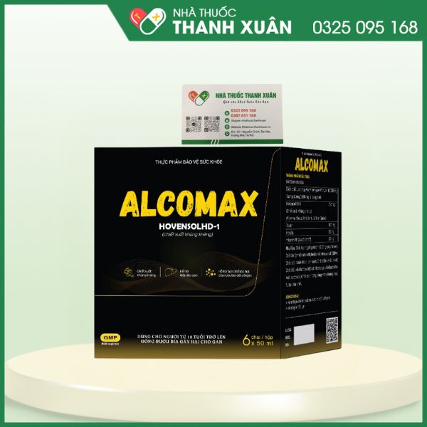 Giải rượu Alcomax hạn chế tác hại của rượu bia đối với gan, giải độc gan